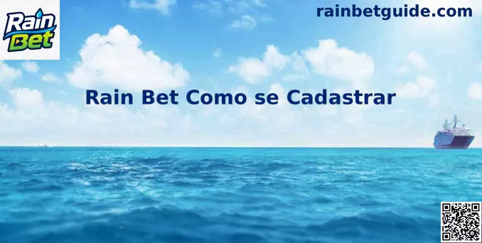 Interface de Cadastro Rain Bet Brasil