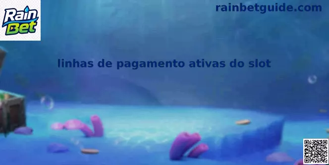Linhas de pagamento ativas do slot Rain Bet