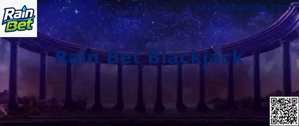 Interface ilustrativa do Rain Bet Blackjack