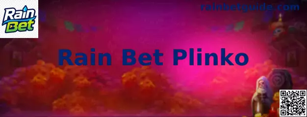 Interface ilustrativa do jogo Rain Bet Plinko