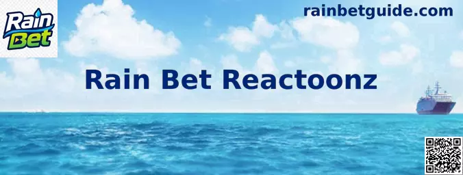 Interface ilustrativa do jogo Rain Bet Reactoonz